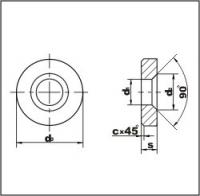 Сменная опорная многогранная пластина КЗТС 771 (ORN)